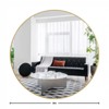 Round Wall Mirror with Aluminum Frame for Bedroom, Living Room, Entryway, Bathroom - 2 of 4