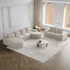 KWPZQEB 99" Cloud Curved Sectional Sofa with Chaise, Convertible L-Shape Couch with Deep Seats, Boneless Couches for Living Room, No Assembly Required - 4 of 4