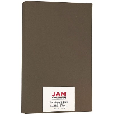 JAM Paper Legal Matte 28lb Paper 8.5 x 14 Bakri Chocolate Brown 64426903