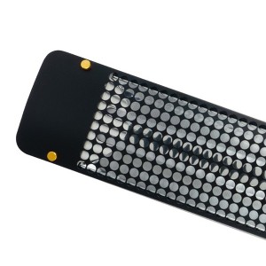 Eurofase Heating - 4000 Watt Electric Infrared Dual Element Heater-208 Voltage-Black Finish-Admiral Decorative Fascia - 1 of 1