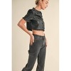 Women's Rosemont Cropped Ruffle Top - MABLE - 3 of 4