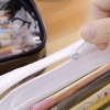 Fmeida 2pcs Clear PVC Zipper Pencil Bag Toiletries Exam Pen Pencil Pouch Case Travel Luggage Make up Cosmetic Bag - 3 of 4