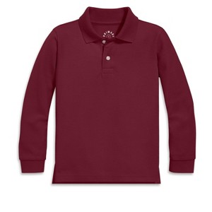 Primary Kids Long Sleeve Pique Polo - 1 of 4