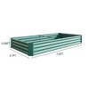 Raised Garden Bed Kit - Metal Raised Bed Garden 7.6x3.7x0.98ft for Flower Planters, Vegetables Herb Silver - 4 of 4