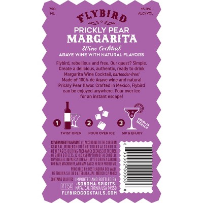 Flybird Prickly Pear Wine Cocktail - 750ml Bottle