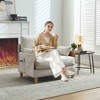 APRILSOUL Foldable sofa bed recliner,3-in-1 convertible, mid-century modern, for small spaces, three pillows,for bedroom study room guest - 3 of 4
