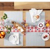 MARTHA STEWART Americana Star Gingham Plaid Indoor Table Runner, Reversible, Patriotic USA America Decor, Red/White/Blue, 14"x72" - 4 of 4