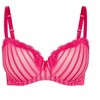 Women's Plus Size Fifi Contour Stripe Mesh Lace Bra - raspberry | CITY CHIC - image 3 of 4