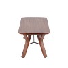 42" Folia Bench Wood/Walnut - LumiSource: Sleek Design, Tapered Legs, Entryway & Bedroom Furniture - 2 of 4