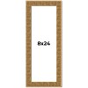 PosterPalooza | Panoramic Sculpted Black Picture Frame - UV Acrylic, Foam Board Backing, Hanging Hardware - 2 of 4