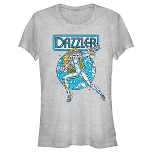 Junior's Marvel Dazzler Retro Blue Light Beams T-Shirt - 1 of 4