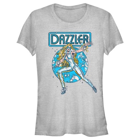 Junior's Marvel Dazzler Retro Blue Light Beams T-Shirt - image 1 of 4