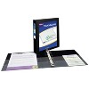 Avery TouchGuard Protection View 3 Ring Binder, Clear View Cover, 1" Slant Rings, 1 Black Binder (17118) - 2 of 4