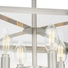Progress Lighting Hillcrest 4-Light Semi-Flush Mount, Brushed Nickel, Clear Beveled Glass - 2 of 4