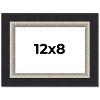 PosterPalooza | Photo Size Embellished Black Picture Frame - UV Acrylic, Foam Board Backing, Hanging Hardware - 2 of 4