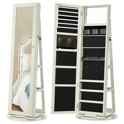 Full length mirror with jewelry hot sale storage target