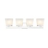 Astor 4-Bulb Glass Vanity Light Fixture - Modern Design for Bathroom, Dimmable, Damp Rated - 2 of 4
