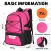 Generic Basketball Bag,Large Sports Bag with with Separate Ball & Shoe Compartments,Gym Bag - 3 of 4