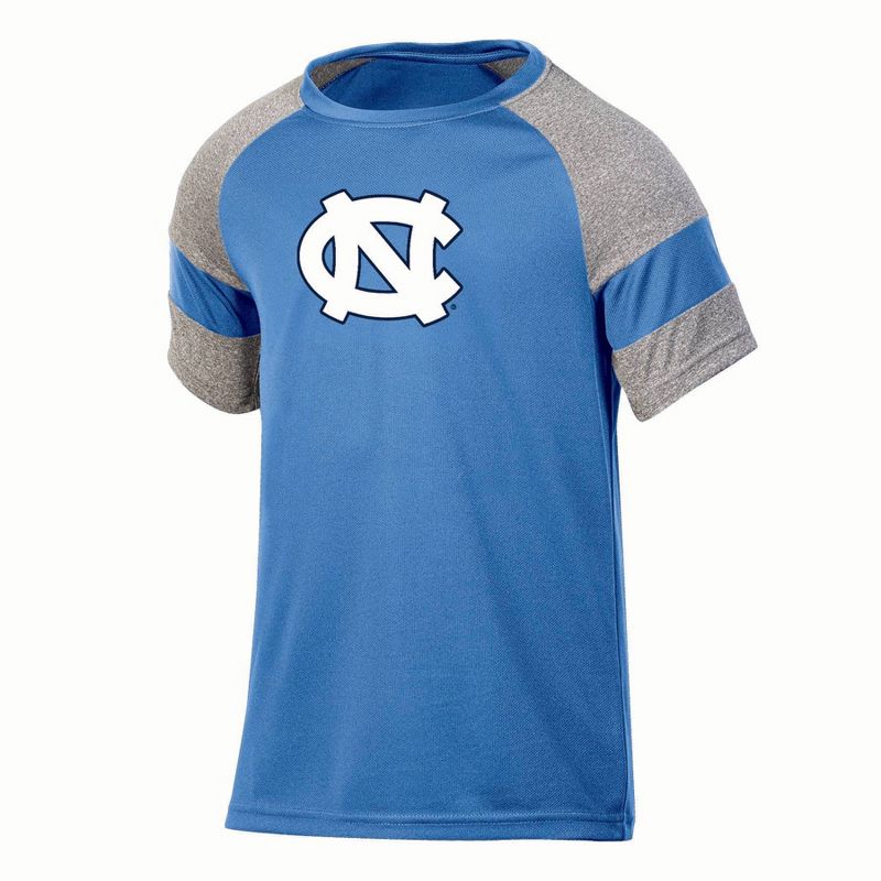 NCAA North Carolina Tar Heels Boys&#39; Gray Poly T-Shirt, 1 of 4