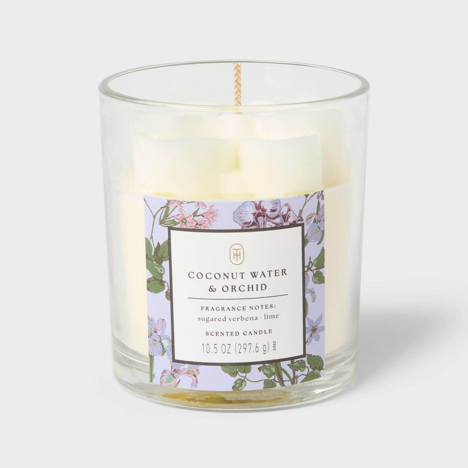 Sculpted Wax Fragranced Coconut Water and Orchid Jar Candle - Threshold™