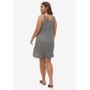 ellos Plus Size Crossover Back Tank Dress - 3 of 4