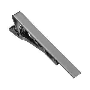 Unique Bargains Necktie Pinch with Black Gift Box for Regular Ties Wedding Business Men Tie Clip - 1 of 4