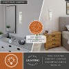 VAXCEL Vilo 1 Light Contemporary Wall Sconce White Frosted Cylinder Wave Glass - 2 of 4