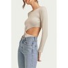 Women's STRONG-SHOULDER CUTOUT BODYSUIT - LUSH - 3 of 4