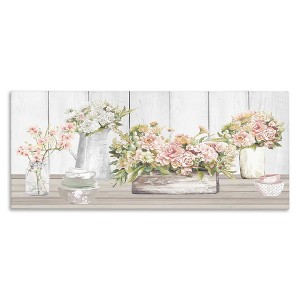 Stupell Industries Farm Table Bouquet Still Life, 30" x 13" - 1 of 4