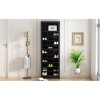 Free Standing Tall Shoe Cabinet With 30 Compartments Shoe Rack Storage Organizer For Hallway Bedroom (24.40 L x 12.90 W x 73.80 H Inches) - 4 of 4