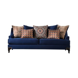 Jerica T Cushion Sofa Navy - HOMES: Inside + Out, Blue