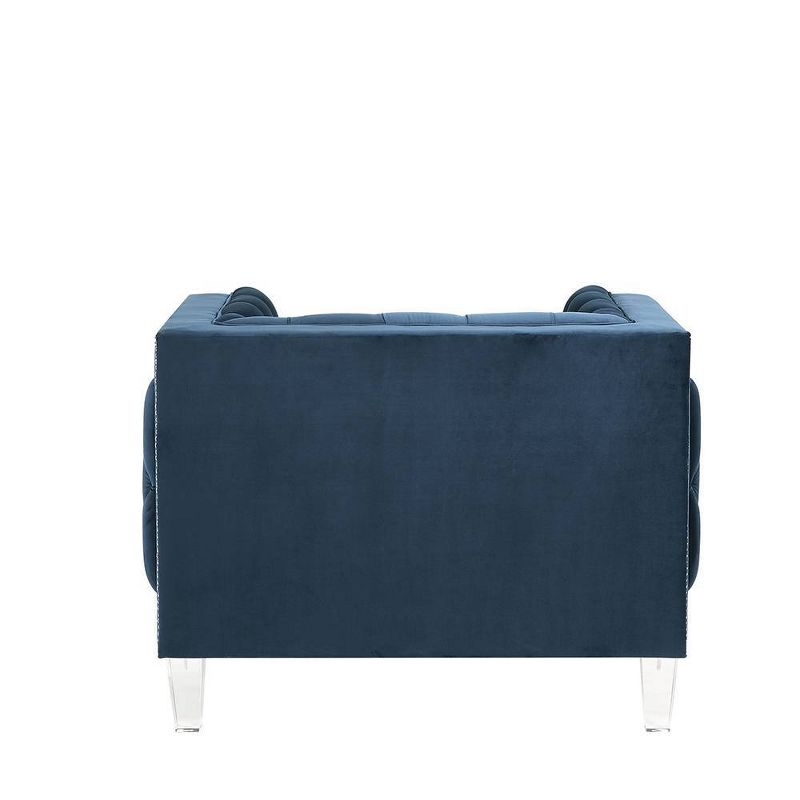 41&#34; Ansario Chair Blue Velvet - Acme Furniture, 4 of 9