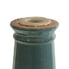 Sunnydaze Rennes Ceramic Bird Bath - Turquoise - 22.5" H - 4 of 4