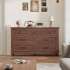 TackView 7 Dresser for Bedroom, 54" Wide Drawer Dresser with Storage Freestanding, Wooden Closet Storage Chest for Living Room, Bedroom - 3 of 4