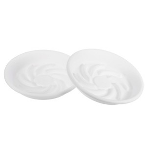 Unique Bargains Indoor Gardening Wear-resistant Plant Saucer 2 Pcs - 1 of 4