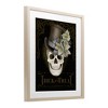 Stupell Industries Trick Or Treat Skeleton Skull Framed Print Under Glass, Brown, 17" x 21" - 2 of 4
