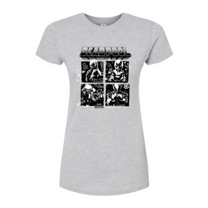 Women's - Marvel - Deadpool & Wolverine Character Grid Fitted Graphic T-Shirt - 1 of 3