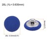 Unique Bargains Metal Shank Round Cloth Covered DIY Sewing Buttons 20 Pcs - 2 of 4