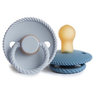 FRIGG Rope Natural Rubber Pacifier 2-Pack - 1 of 4