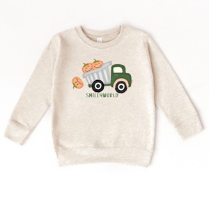 The Juniper Shop SmileyWorld Dump Truck Pumpkins Toddler Sweatshirt - 1 of 4