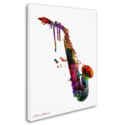 Trademark Fine Art -Mark Ashkenazi 'Saxophone II' Canvas Art