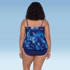 Trimshaper Women's Ronnie Two Tier Ruffle Plus Tankini Swimsuit Top - 3 of 3