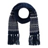 CTM Men's Heavy Knit Winter Pattern Hat Glove and Scarf Set - 4 of 4