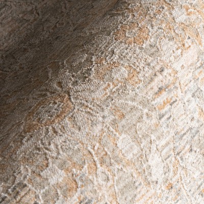 Kriti Beige and Taupe Medallion Synthetic Area Rug