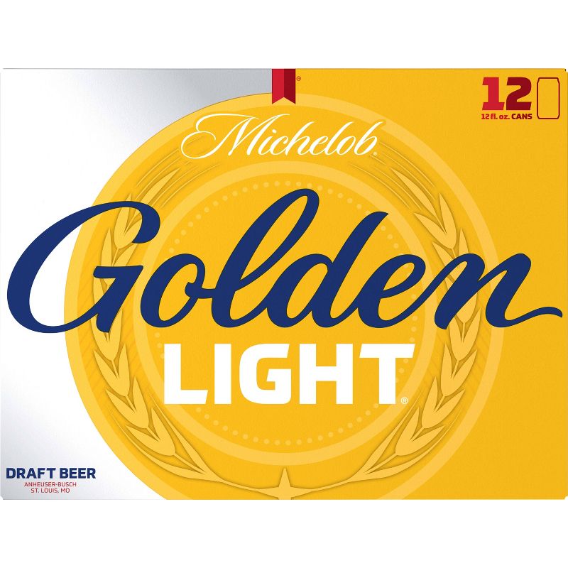 Michelob Golden Light Draft Beer - 12pk/12 fl oz Cans, 5 of 8