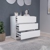 NicBex 3 Drawer Dresser,33.5 Inch Wide Wood Storage Cabinet for Living Room,Entryway,Bedroom,Hallway - 2 of 4