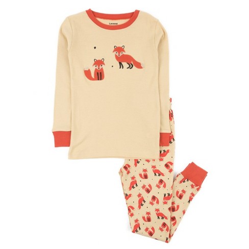 Leveret Kids Two Piece Cotton Pajamas Fox 14 Year