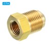 Unique Bargains Fit Air Gas Line Refrigeration Brass SAE 45 Degree Flare Plumbing Connectors - 3 of 4