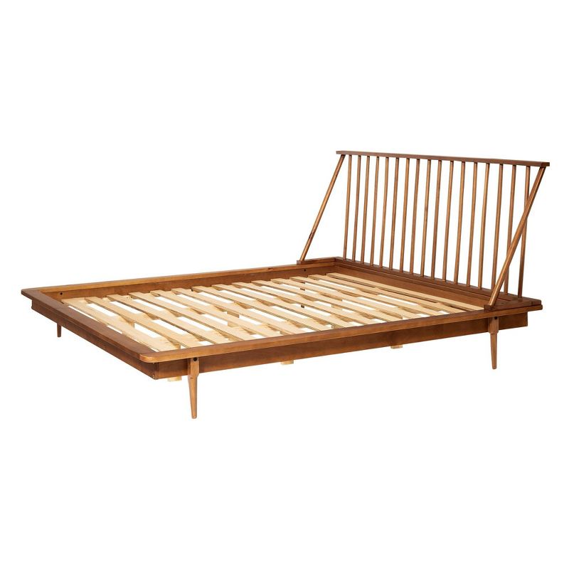 Boho Solid Wood Spindle Platform Bed - Saracina Home, 3 of 15