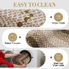 Machine Washable Area Rug - Non-Slip Stain Resistant Low Pile Carpet Modern Braided Farmhouse Rug for Living Room Bedroom Dining Room Office - 4 of 4
